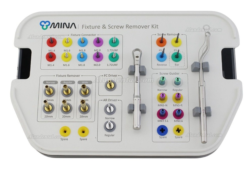 MINA Dental Implant Fixture & Fractured Screw Removal Kit